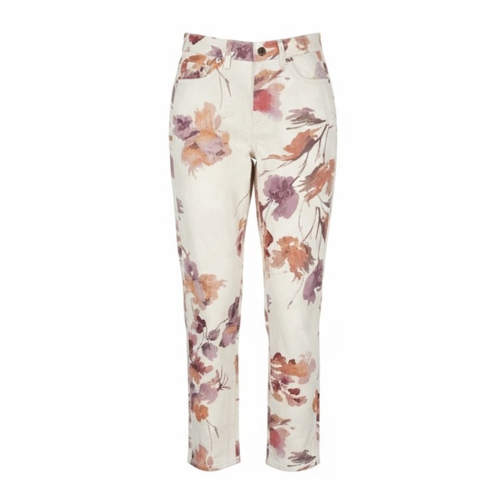 AG ADRIANO GOLDSCHMIED Womens Alexxis High Rise Floral Print Jeans Size 25R - Picture 4 of 12
